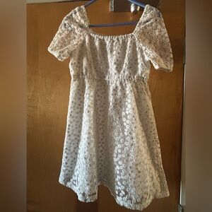 JCrew Crewcuts White Floral Lace Kids Dress